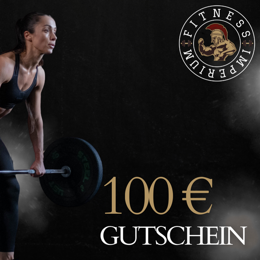 100 EUR Gutschein für Fitnessgeräte und Fitness Equipment – ideales Fitness Geschenk bei Fitness Imperium Deutschland