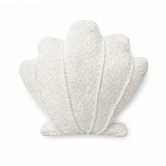 MeowBaby Deko-Kissen Muschel - Soft Bouclé Edition