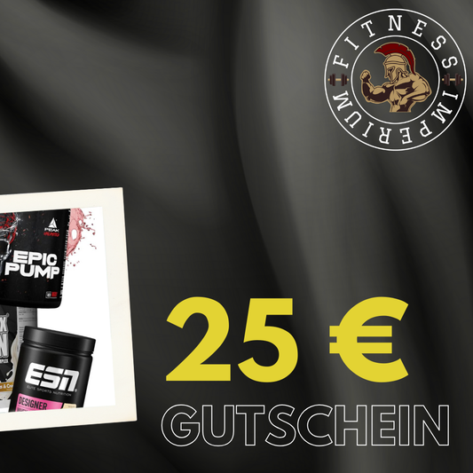 25 EUR Fitness Gutschein für Protein, Vitamine und Supplements – Fitness Imperium Online Shop
