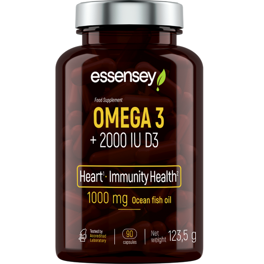 Essensey® OMEGA 3 + 2000 IU D3 (90 Kapseln)
