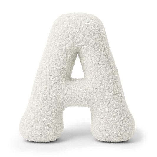 MeowBaby Buchstaben-Kissen Bearly - creme/weiß