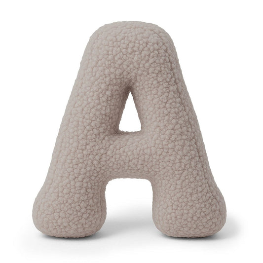 MeowBaby Buchstaben-Kissen Bearly - taupe