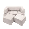 MeowBaby Spielsofa Bricks Ästhetik, 100 Bälle - eigene Farbauswahl