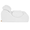 MeowBaby Sitzsack Wave Lounger Bouclé - creme/weiss