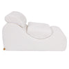 MeowBaby Sitzsack Wave Lounger Churro - creme/weiss