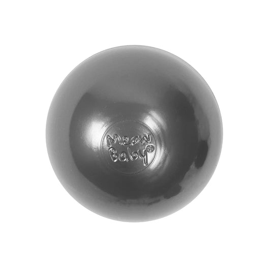 MeowBaby Ballset für Bällebad, 7cm, 50 Stck: Silber