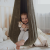 MeowBaby Hängesessel Cocoon Ästhetik Cord - Classic Cord Edition