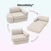Meowbaby Kindersessel 3‑in‑1 Outzy - Faltbare Kindercouch & Spielmatratze - Outdoor Living Edition