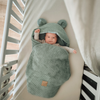 MeowBaby Einschlagdecke Ästhetik Cord mit Bärenohren - Classic Cord Edition