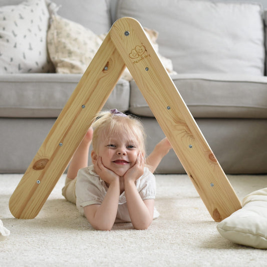 MeowBaby Montessori Kletterdreieck Pikler 60x61 cm