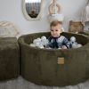 MeowBaby Schaumspielset Ästhetik Cord mit Bällebad, 200 Bälle - eigene Farbauswahl