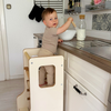 MeowBaby Montessori Küchenhelfer/Lernturm Solid