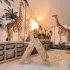 MeowBaby Kletterdreieck mit Rutsche 60x61 cm, Holz