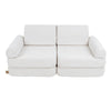 MeowBaby Spielsofa Mini Plus Premium Bouclé - cremé/weiss