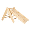 MeowBaby Kletterdreieck mit Rutsche 60x61 cm, Holz