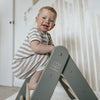 MeowBaby Kletterdreieck mit Rutsche 60x61 cm, Holz