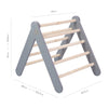 MeowBaby großes Kletterdreieck 112x61x94 cm Pikler für Kinder Montessori