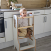 MeowBaby Montessori Küchenhelfer/Lernturm Solid