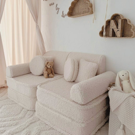 MeowBaby Spielsofa Mini Plus Bearly - Soft Teddy Edition