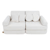 MeowBaby Spielsofa Mini Plus Premium Bouclé - cremé/weiss