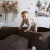 MeowBaby Schaumspielset Ästhetik Cord mit Bällebad, 200 Bälle - eigene Farbauswahl