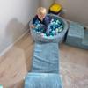 MeowBaby Schaumspielset Ästhetik Cord mit Bällebad, 200 Bälle - eigene Farbauswahl