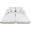 MeowBaby Spielsofa Mini Plus Premium Bouclé - cremé/weiss