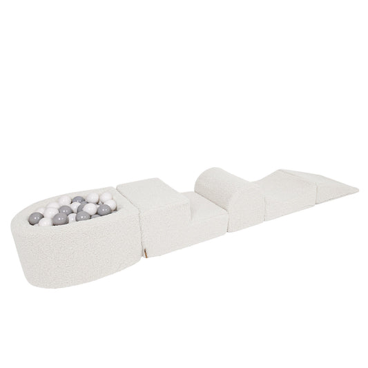 MeowBaby Schaumspielset Bearly mit Bällebad, 100 Bälle - eigene Farbauswahl