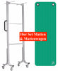 10x Professionelle Gymnastikmatten 180x60cm (Stärke 1,5cm) inkl. Mattenwagen