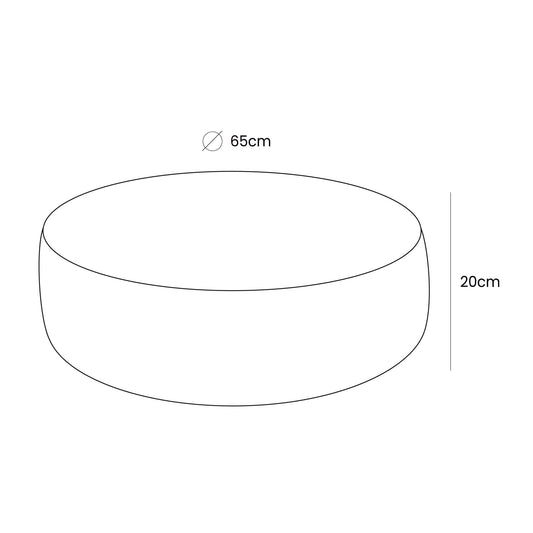 MeowBaby Sitzpouf für Kinder rund Bearly