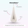 MeowBaby Hängesessel Cocoon Churros Plüsch-Cord