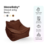 MeowBaby Kindersessel Bearly eckig - Soft Teddy Edition