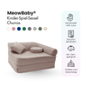 Meowbaby Kindersessel 3‑in‑1 Churros - Faltbare Kindercouch & Spielmatratze - Plüschcord Edition