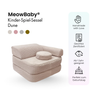 Meowbaby Kindersessel 3‑in‑1 Dune - Faltbare Kindercouch & Spielmatratze