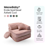 Meowbaby Kindersessel 3‑in‑1 Ästhetik Cord - Faltbare Kindercouch & Spielmatratze - Classic Cord Edition