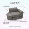 Meowbaby Kindersessel 3‑in‑1 Outzy - Faltbare Kindercouch & Spielmatratze - Outdoor Living Edition