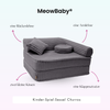 Meowbaby Kindersessel 3‑in‑1 Churros - Faltbare Kindercouch & Spielmatratze - Plüschcord Edition