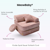 Meowbaby Kindersessel 3‑in‑1 Ästhetik Cord - Faltbare Kindercouch & Spielmatratze - Classic Cord Edition