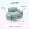 Meowbaby Kindersessel 3‑in‑1 Outzy - Faltbare Kindercouch & Spielmatratze - Outdoor Living Edition