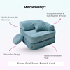 Meowbaby Kindersessel 3‑in‑1 Ästhetik Cord - Faltbare Kindercouch & Spielmatratze - Classic Cord Edition