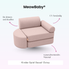 Meowbaby Kindersessel 3‑in‑1 Outzy - Faltbare Kindercouch & Spielmatratze - Outdoor Living Edition