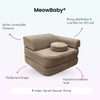 Meowbaby Kindersessel 3‑in‑1 Dune - Faltbare Kindercouch & Spielmatratze