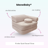 Meowbaby Kindersessel 3‑in‑1 Dune - Faltbare Kindercouch & Spielmatratze