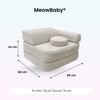 Meowbaby Kindersessel 3‑in‑1 Dune - Faltbare Kindercouch & Spielmatratze
