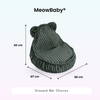 MeowBaby Kindersessel Bären-Sitzsack Churros - Plüsch-Cord Edition