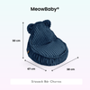 MeowBaby Kindersessel Bären-Sitzsack Churros - Plüsch-Cord Edition