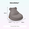MeowBaby Outdoor Kinder-Sitzsack Outzy Bär - Outdoor Living Edition