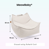 MeowBaby Kindersessel Ästhetik Cord eckig - Classic Cord Edition