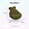 MeowBaby Kindersessel Ästhetik Cord Bär - Classic Cord Edition