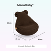 MeowBaby Kindersessel Ästhetik Cord Bär - Classic Cord Edition